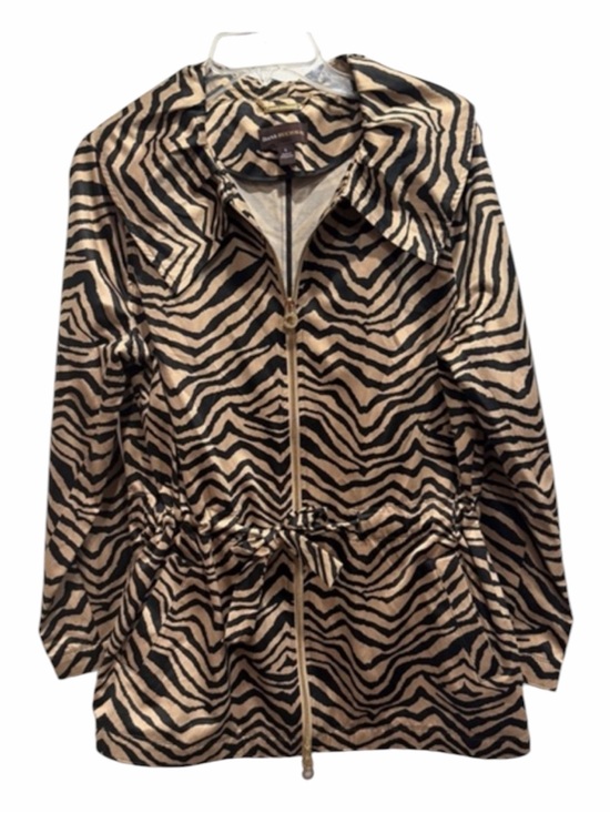 Dana Buchman Jackets & Blazers - Dana Buchman Zebra Print Jacket - Belted. Size L - Elegant. Very Gently used.
